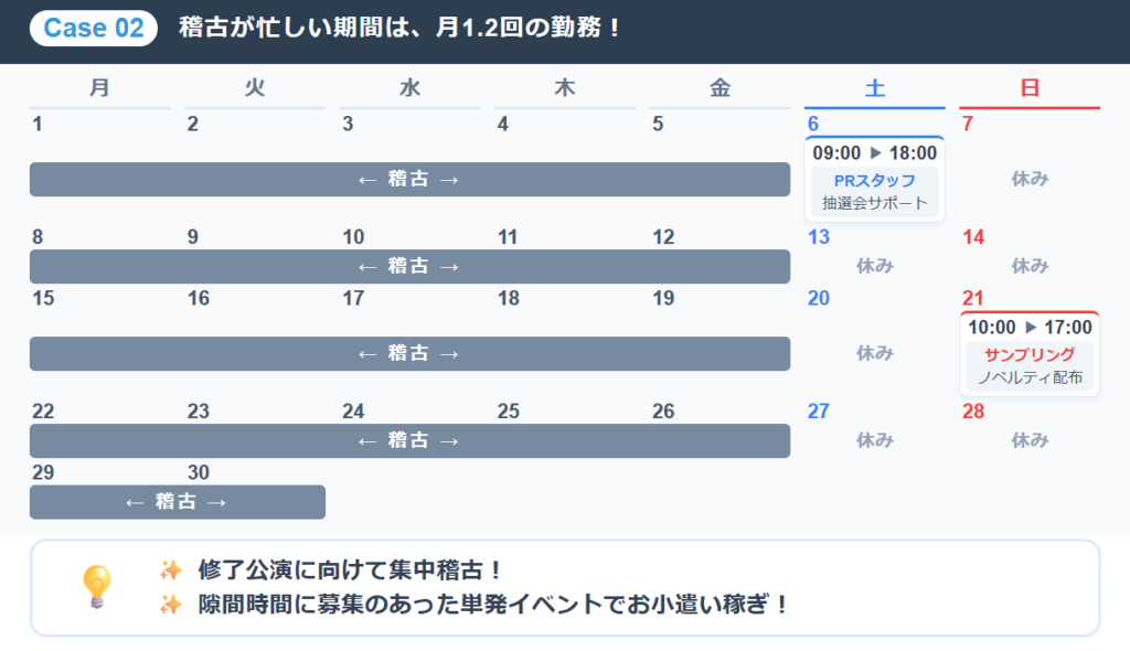 『声優養成所や劇団に通う方必見！表現活動とバイトの両立スケジュールを公開！』の画像